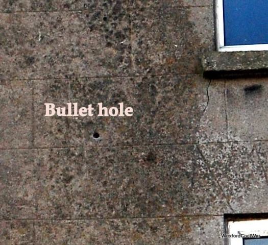 Irish Civil war bullet hole